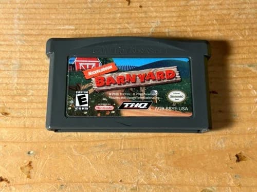 Nickelodeon Barnyard (Nintendo Game Boy Advance, 2006) Authentic Tested GBA