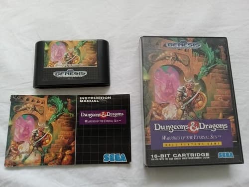 Dungeons & Dragons: Warriors of the Eternal Sun Sega Genesis complete cib