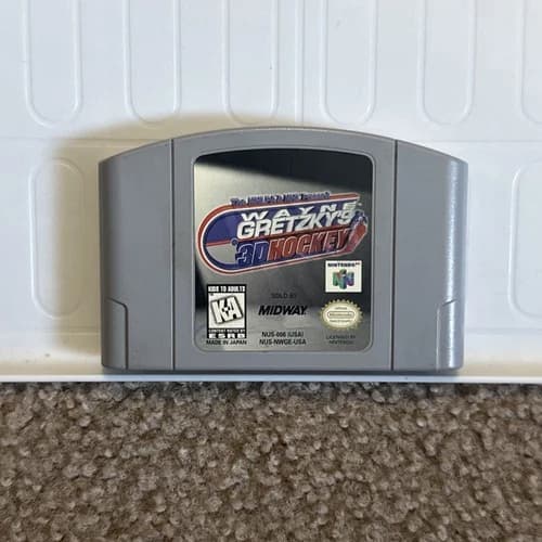 Wayne Gretzky's 3D Hockey 98 (Nintendo 64, N64, 1997) Authentic Tested Working