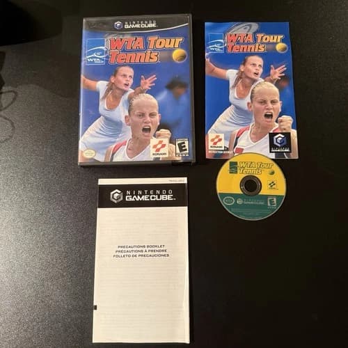 WTA Tour Tennis (Nintendo GameCube, 2002) CIB Complete w/ Manual - Tested