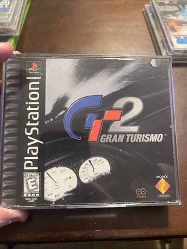 Gran Turismo 2 PlayStation 1 Ps1 Black Label 2 Discs Game Complete W/ Manual