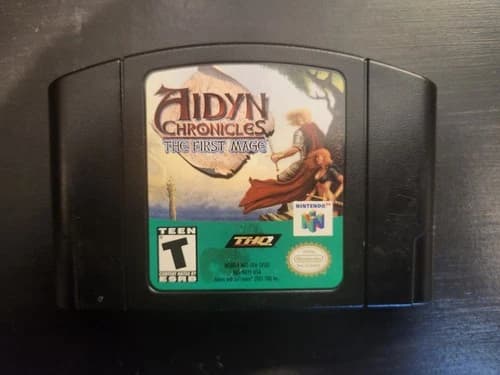 Aidyn Chronicles: The First Mage N64 Game Cartridge Authentic Tested Working