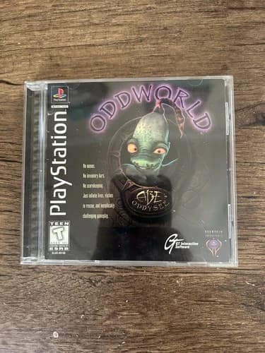Oddworld: Abe's Oddysee PS1 PlayStation Complete Video Game 1997 OOP GT