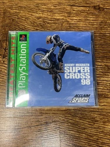 Jeremy McGrath Supercross '98 (PlayStation 1, 1998) Complete Tested Working