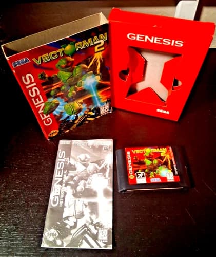 Vectorman 2 Sega Genesis Complete In Box CIB Manual Included