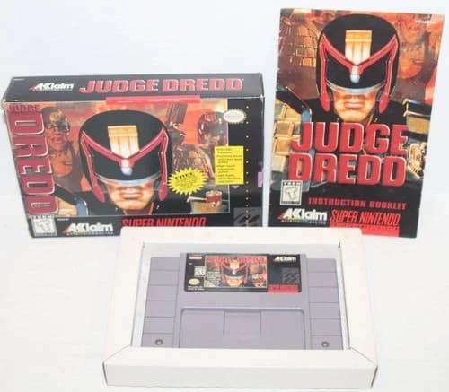 Judge Dredd (SNES 1995) Super Nintendo Authentic Game Complete w/ Box CIB