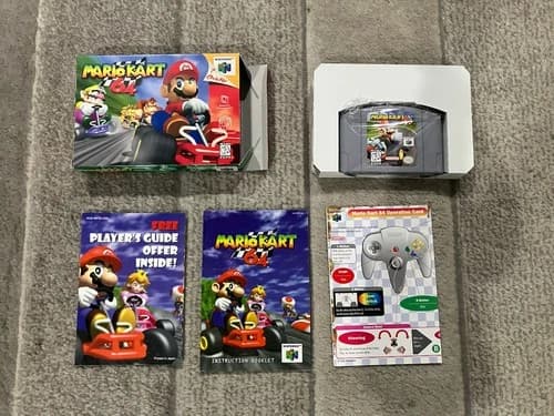Mario Kart 64 (Nintendo 64 N64) Complete In Box CIB Authentic