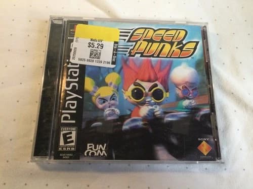Speed Punks Sony PlayStation 1 PS1 2000 CIB W/ Manual Tested Y2K Excellent Disc