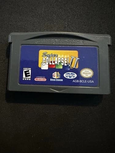 Super Collapse II 2 (Nintendo GameBoy Advance) Cart Only Authentic Tested GBA