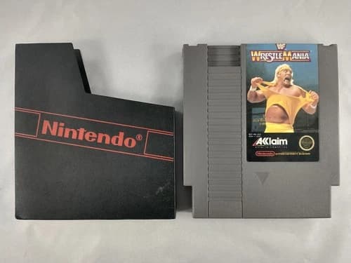 WWF WrestleMania Nintendo Entertainment System NES 1988 Tested & Working