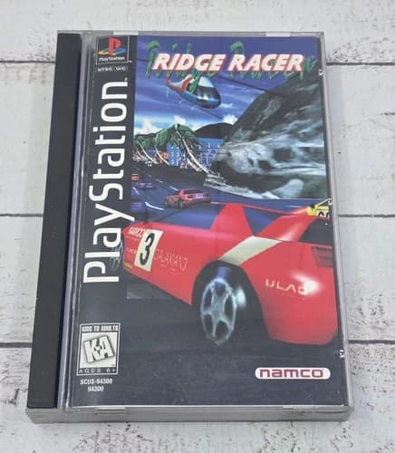 Ridge Racer PS1 Sony PlayStation 1, 2006 Long Box Tested Manual Reg Card