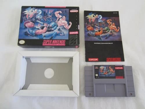 Final Fight 2 (SNES) Super Nintendo CIB Complete Box Capcom 1993 RARE