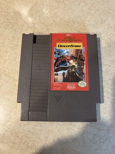 Advanced Dungeons & Dragons DragonStrike Original NES Video Game Cartridge