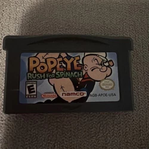 Popeye: Rush for Spinach (Nintendo Game Boy Advance, 2005) – Authentic Cartridge