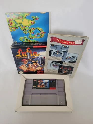 Lufia & the Fortress of Doom Super Nintendo SNES Authentic Tested & Working CIB