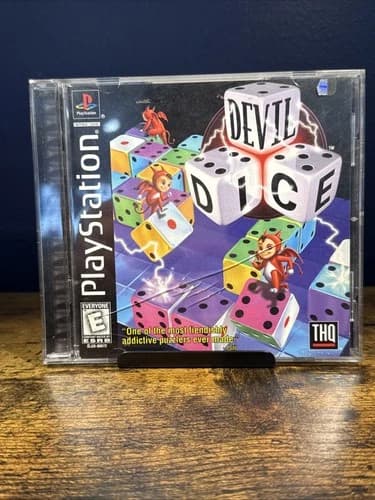 Devil Dice PS1 PlayStation 1 Complete CIB with Registration Card Disc Excellent