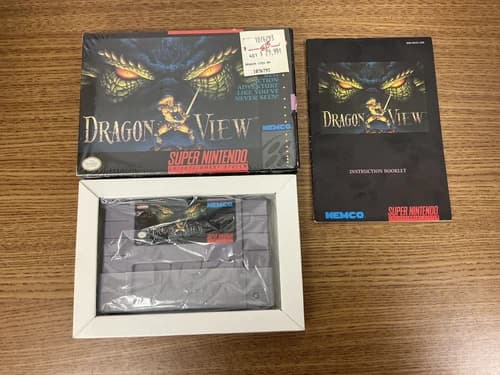 Dragon View (Super Nintendo, SNES) 100% Authentic - Complete In Box