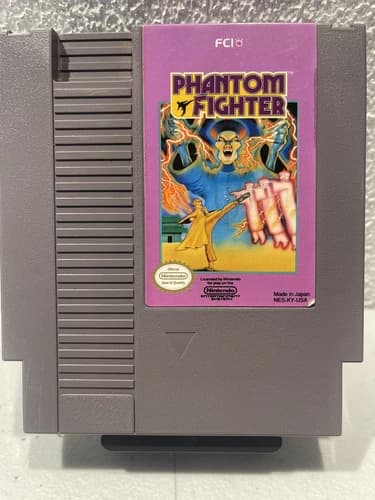 Vintage Nintendo NES Phantom Fighter Game Cartridge Tested Working #C