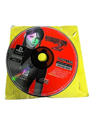 Sony PlayStation 1 PS1 Disc Only TESTED Resident Evil 2 DISC 2 CLAIRE ONLY BL