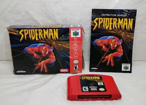 Spider-man (Nintendo 64 N64) Complete in Box CIB with manual