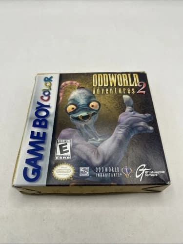 Oddworld Adventures 2 (Nintendo Game Boy Color, 1999) Complete CIB Authentic