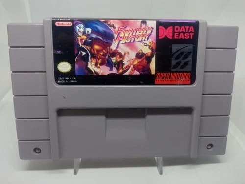 Fighter's History (Super Nintendo SNES) Reconditioned! Authentic!