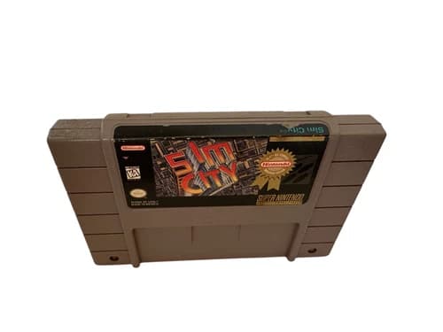 SimCity (Super Nintendo Entertainment System, 1991) Genuine OEM Authentic
