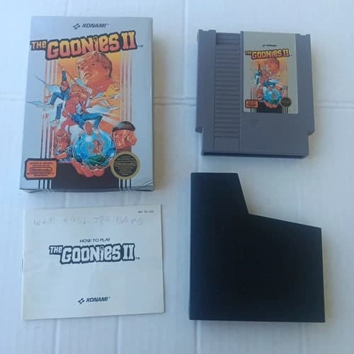 Nintendo NES The Goonies II Complete CIB Manual Box Included