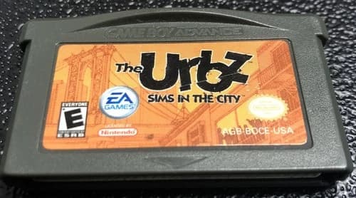 RZ The Urbz Sims in the City for Nintendo Gameboy Advance - Authentic Tested