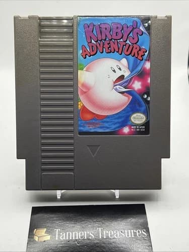 Retro Original Nintendo NES Kirby's Adventure Authentic Game - Tested and Works