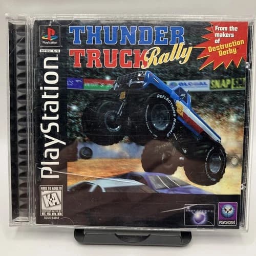 Thunder Truck Rally PS1 PlayStation 1 Complete CIB With Registration.