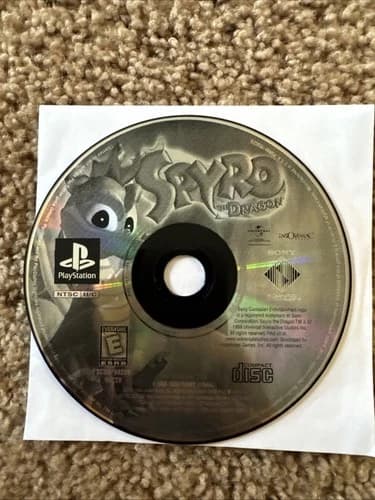 Spyro the Dragon (PlayStation 1 PS1, 1998) ☆ Loose Disc Only