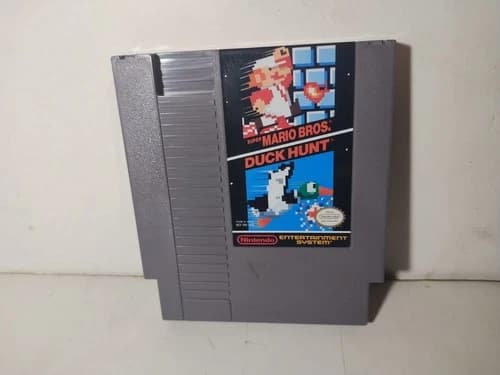 Super Mario Duck Hunt Nintendo NES Game Cartridge Tested