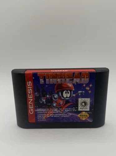 Tinhead (Sega Genesis, 1993) Authentic Cartridge Tested Working