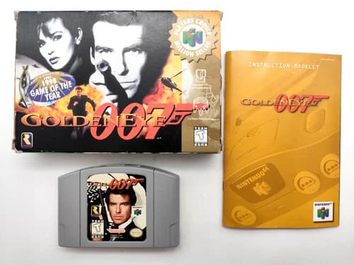 Goldeneye 007 (Nintendo 64 N64, 1997) COMPLETE CIB Authentic Tested Saves!