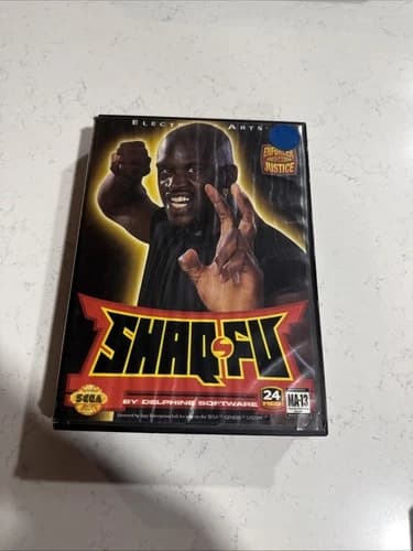 SEGA Genesis Shaq Fu CIB Complete Tested Working Authentic EA 16 Bit Game