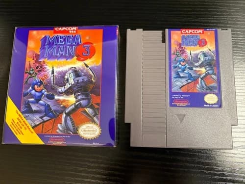 Mega Man 3 - Nintendo NES - Game Only - Authentic - VG Condition