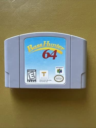 Bass Hunter 64 (Nintendo 64 N64, 1999) Authentic Cartridge Only Tested