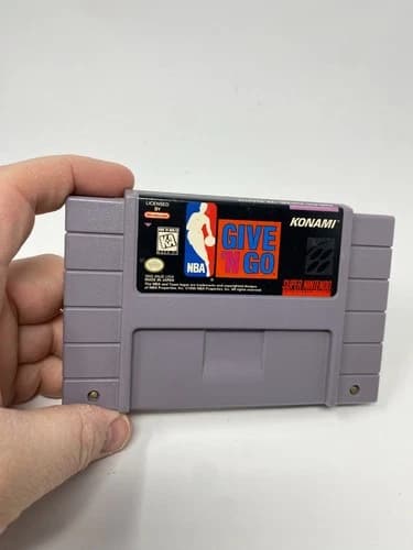 NBA Give N' Go (Super Nintendo Entertainment System SNES, 1995) Authentic Tested