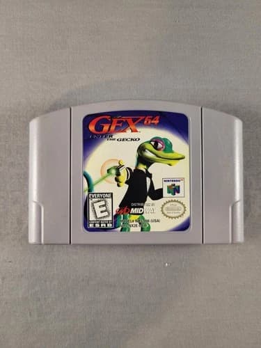 Gex 64: Enter the Gecko, N64, Loose, Authentic!