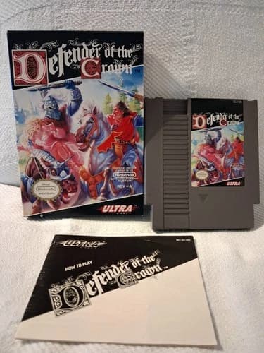 Defender of The Crown Nintendo NES Complete Cib Great Condition #2
