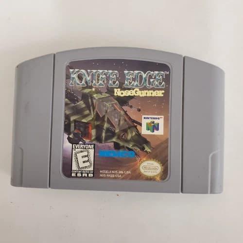 Knife Edge: NoseGunner (Nintendo 64, 1998) Authentic N64 Game Cartridge Tested