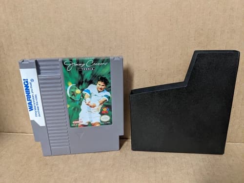 Jimmy Connors Tennis for Nintendo NES Blockbuster Rental Sticker TESTED