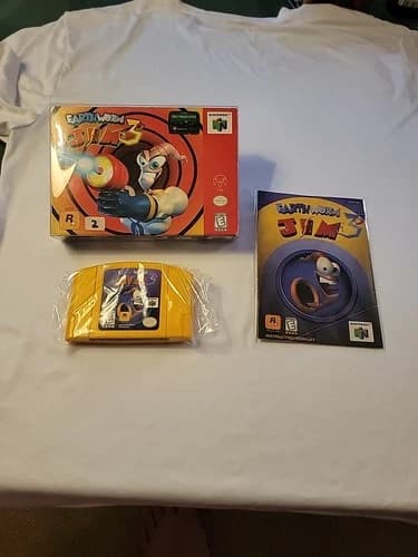 Earthworm Jim 3D (Nintendo 64 N64, 1999) CIB.