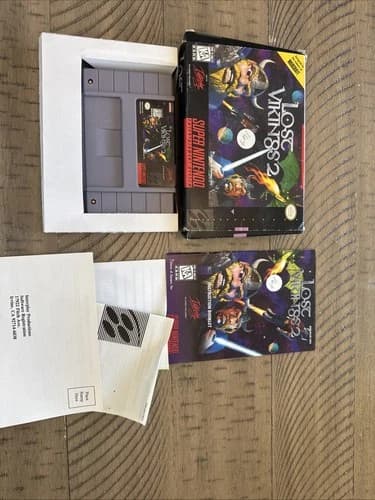 Lost Vikings 2 (SNES) Super Nintendo CIB Complete 1997 interplay RARE. Tested