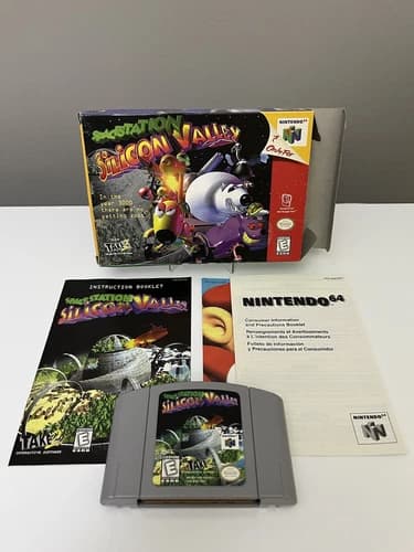 Space Station: Silicon Valley (Nintendo 64, 1998) Box Manual Complete CIB N64