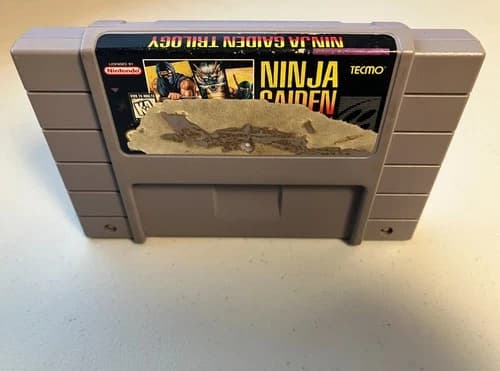 Ninja Gaiden Trilogy (Super Nintendo SNES, 1995) Authentic Tested & Working!