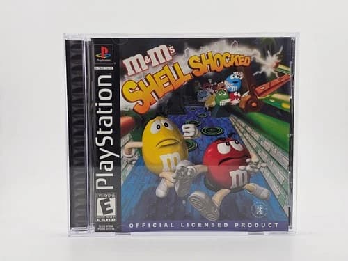 Sony Playstation 1 PS1 M&Ms Shell Shocked CIB Cleaned & Tested