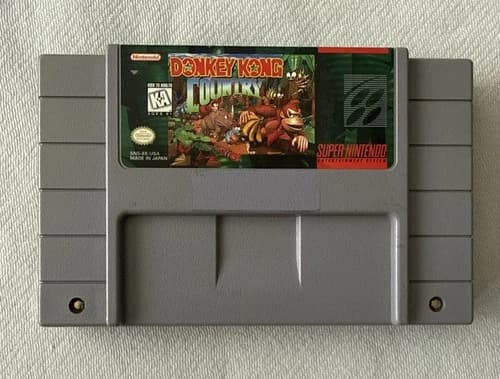 Donkey Kong Country SNES Super Nintendo Game Cartridge Authentic Tested