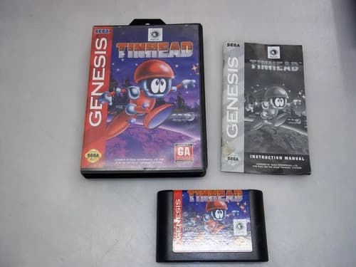 Tinhead Sega Genesis complete CIB